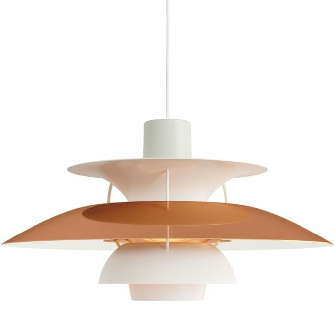 PH 5 Pendant Light in Copper designed by Poul Henningsen.